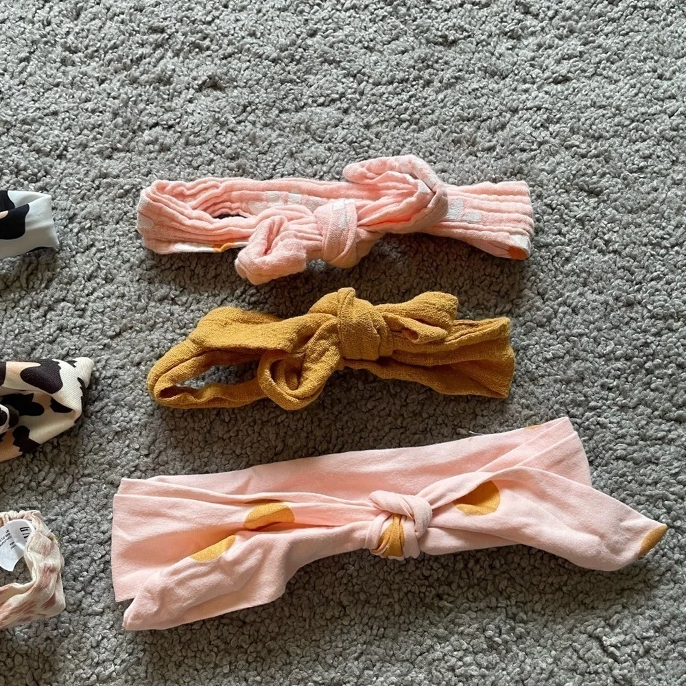 Set Of 6 Assorted Pattern Girls Infant Toddler Headbands